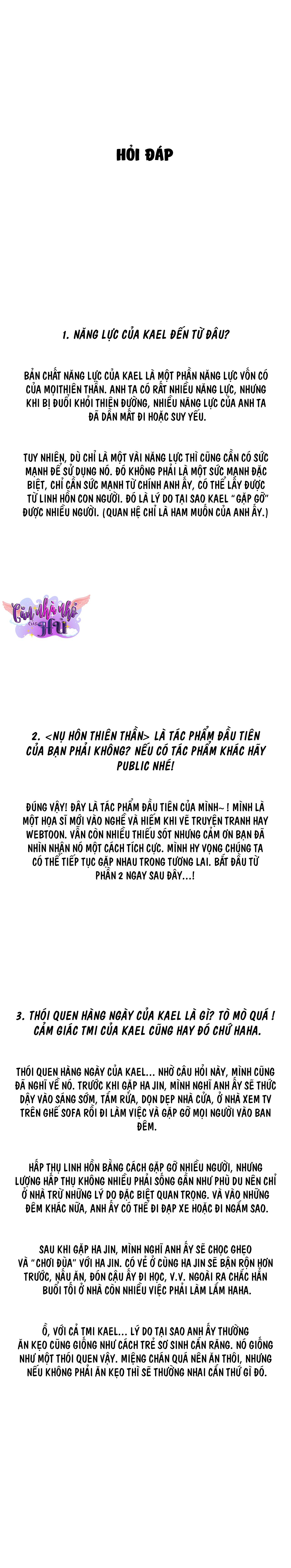 Đọc truyện NỤ HÔN THIÊN THẦN - Chapter 25.1