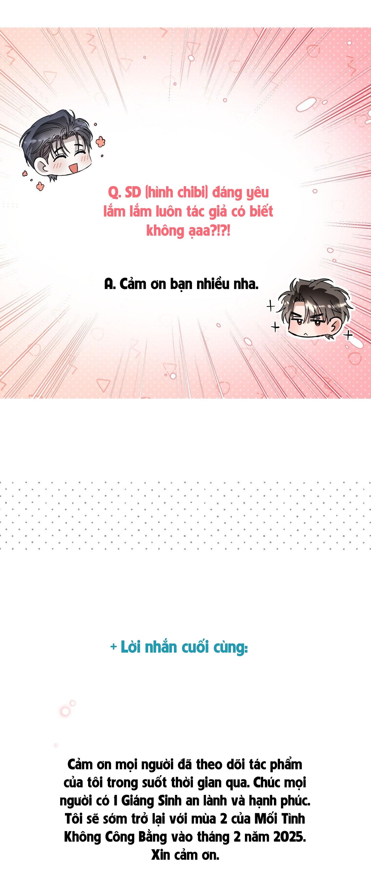 Đọc truyện MỐI TÌNH KHÔNG CÔNG BẰNG - Chapter 31.1