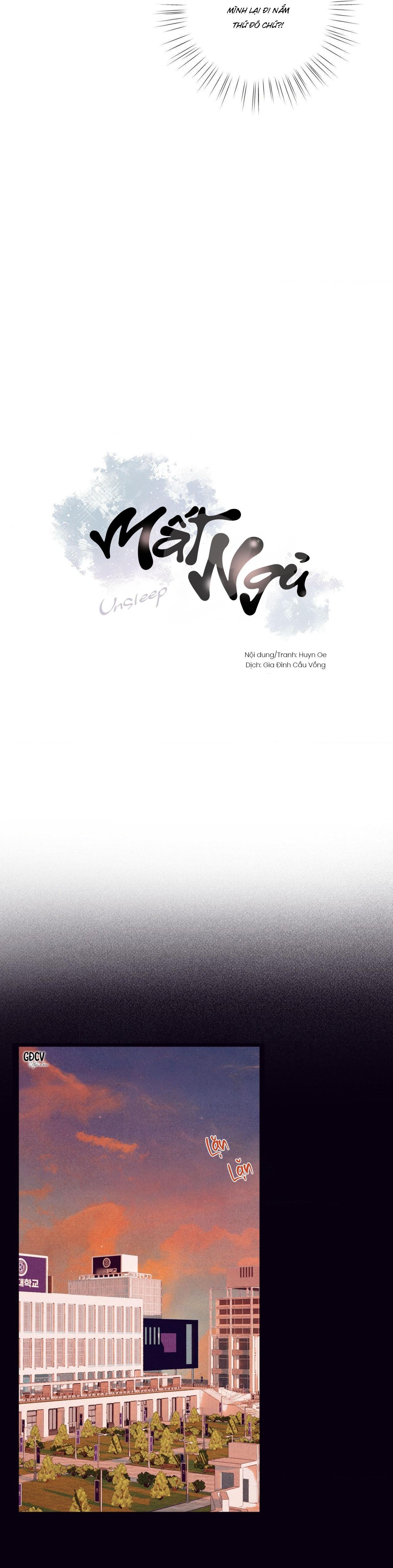 Đọc truyện (UNSLEEP) MẤT NGỦ - Chapter 3
