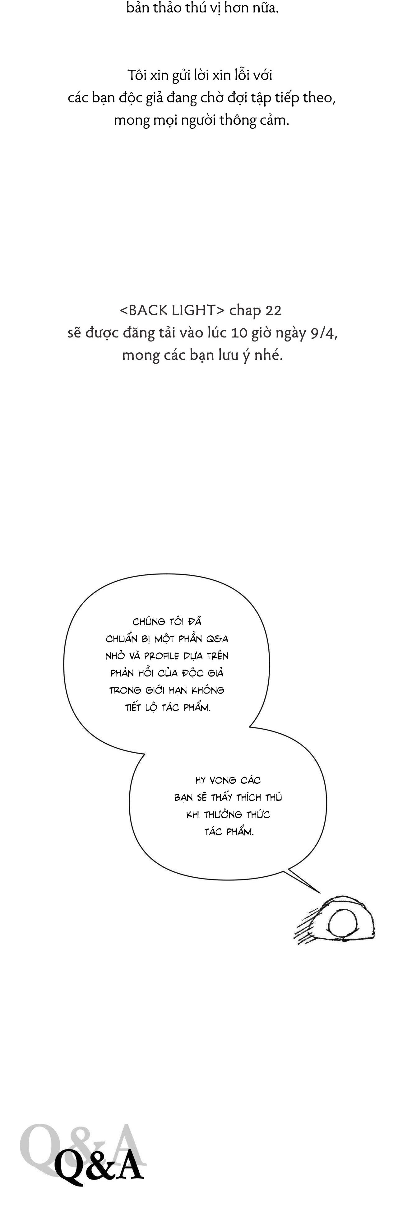 Đọc truyện BACKLIGHT - Chapter 21.1