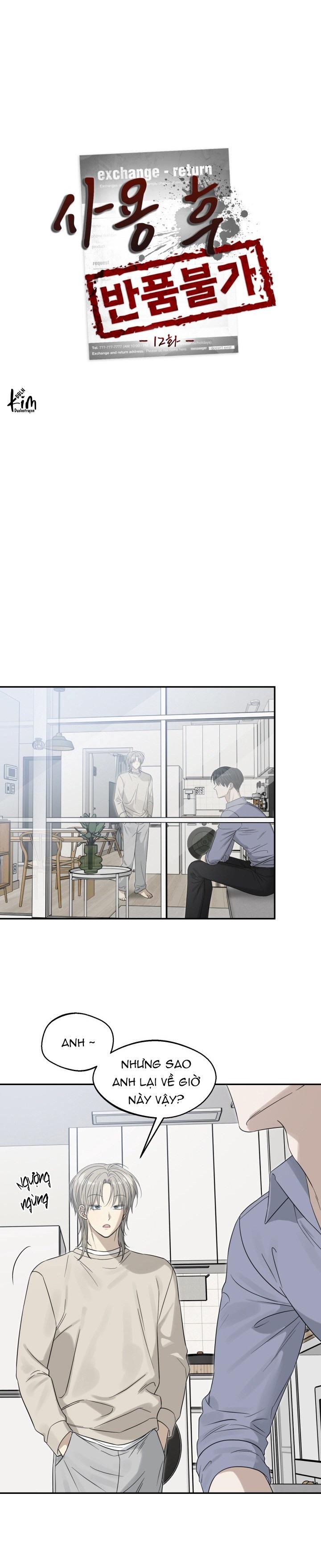 Đọc truyện HÀNG ĐÃ DÙNG MIỄN ĐỔI TRẢ - Chapter 12