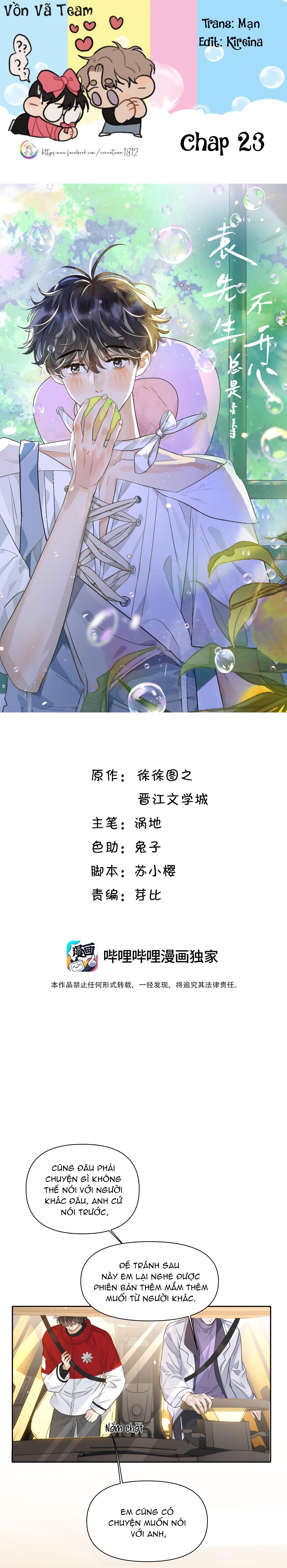Đọc truyện (END) Viên Tiên Sinh Luôn Không Vui - Chapter 23