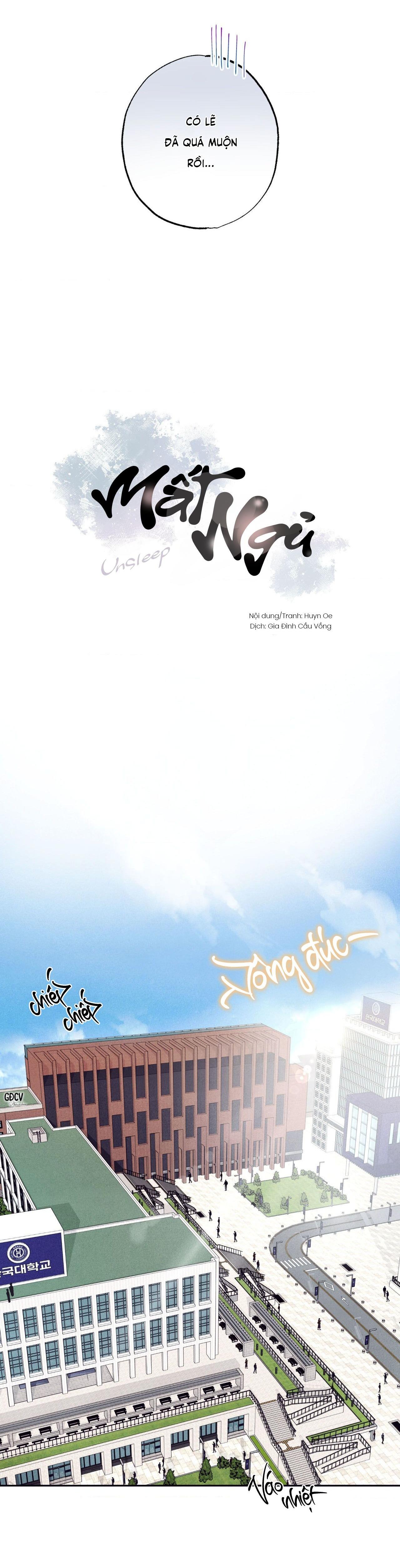 Đọc truyện (UNSLEEP) MẤT NGỦ - Chapter 2