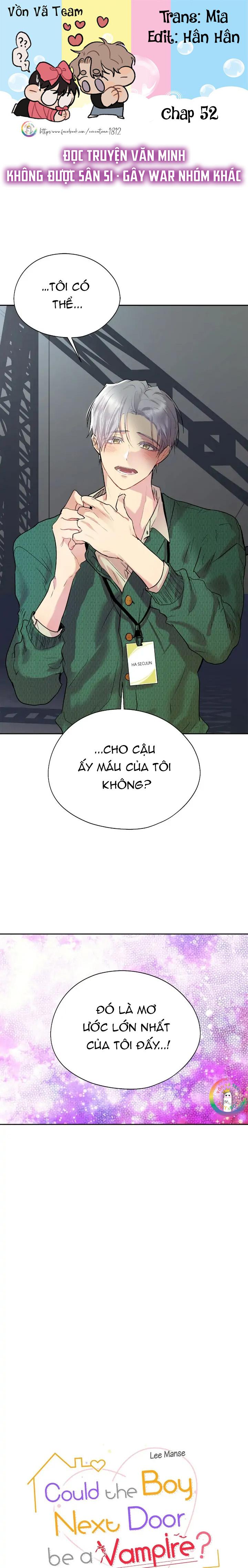 Đọc truyện (END) Nếu Như Cậu Bạn Hàng Xóm Là Vampire? - Chapter 52