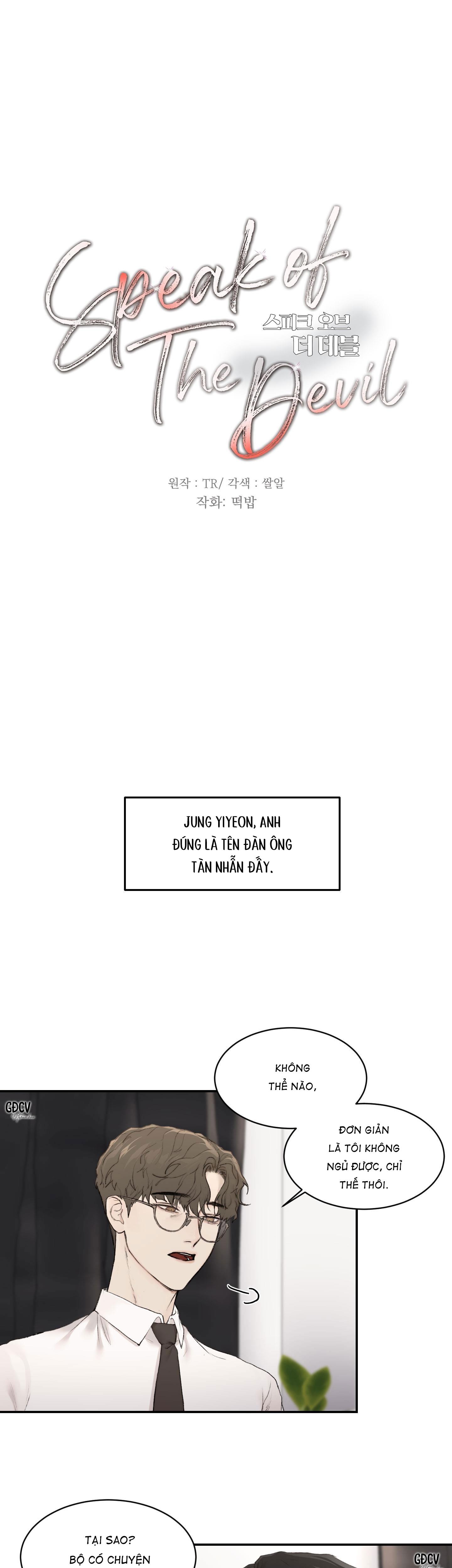 Đọc truyện SPEAK OF THE DEVIL - Chapter 13