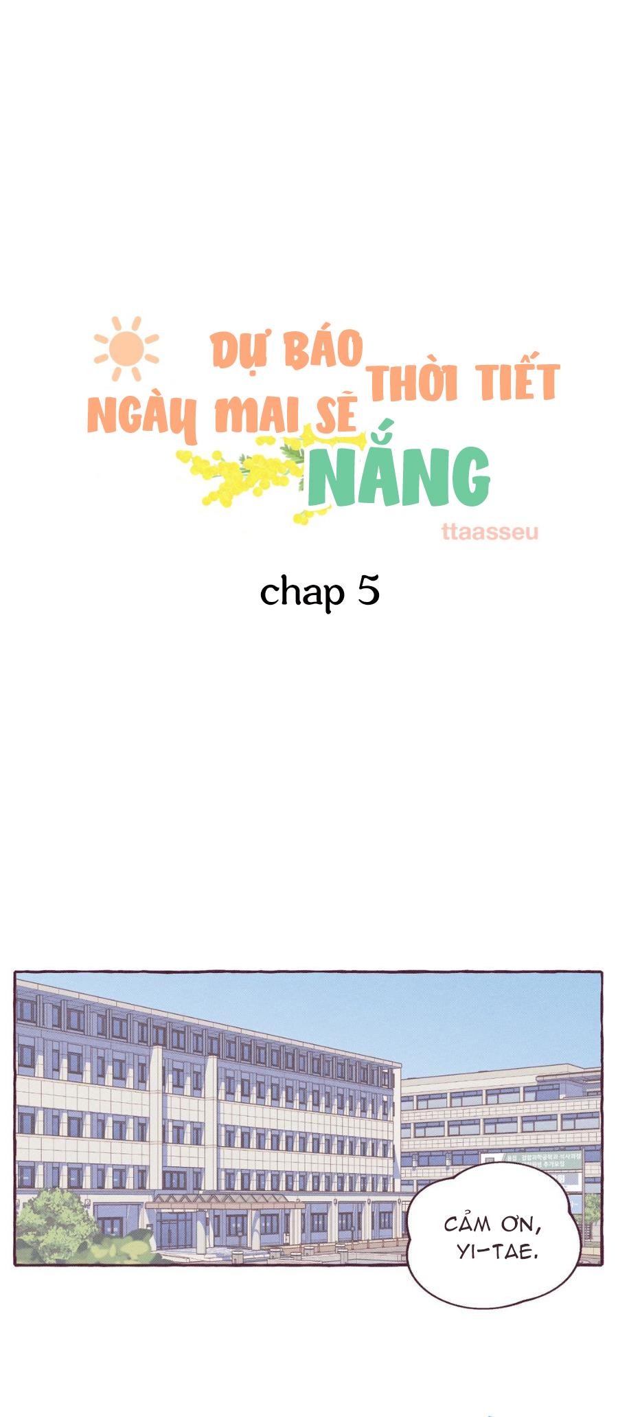 Đọc truyện Dự Báo Thời Tiết Ngày Mai Sẽ Nắng - Chapter 5
