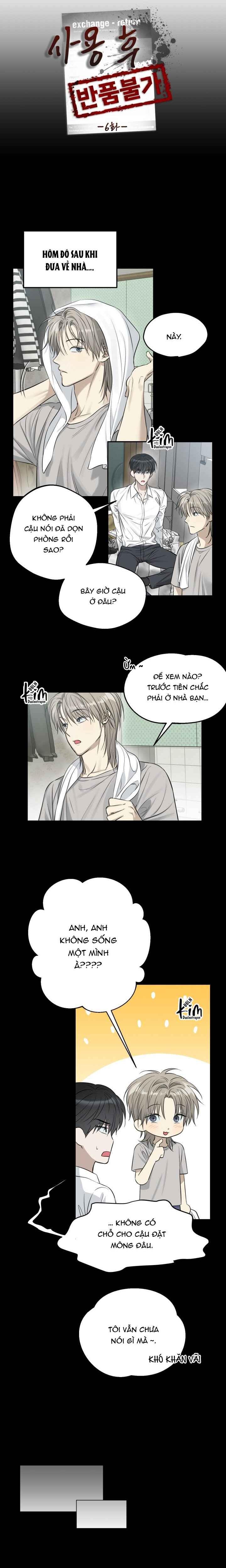 Đọc truyện HÀNG ĐÃ DÙNG MIỄN ĐỔI TRẢ - Chapter 6