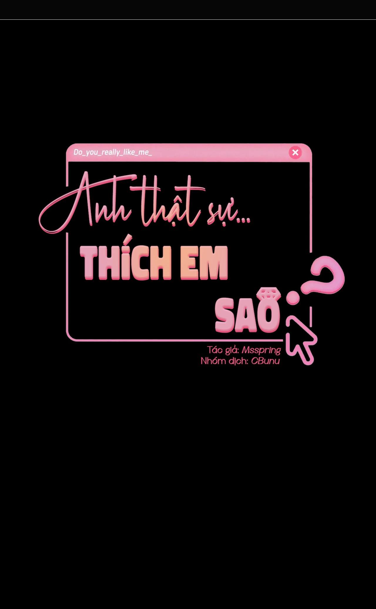 Đọc truyện Anh Thật Sự Thích Em Sao - Chapter 31