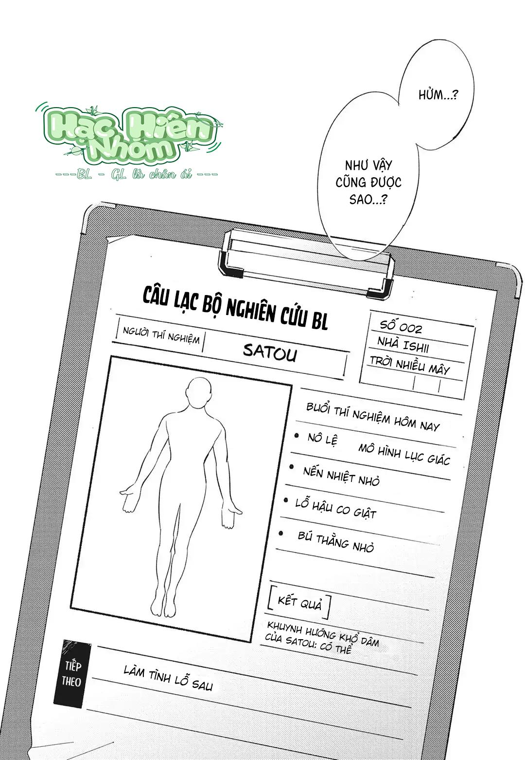 Đọc truyện Chào mừng đến với câu lạc bộ nghiên cứu Yaoi - Chapter 4