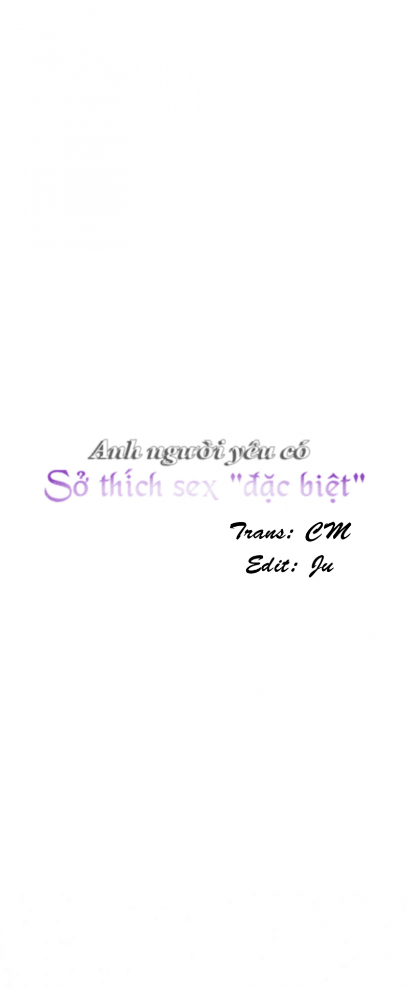 Đọc truyện Anh người yêu có sở thích sex đặc biệt - Chapter 8