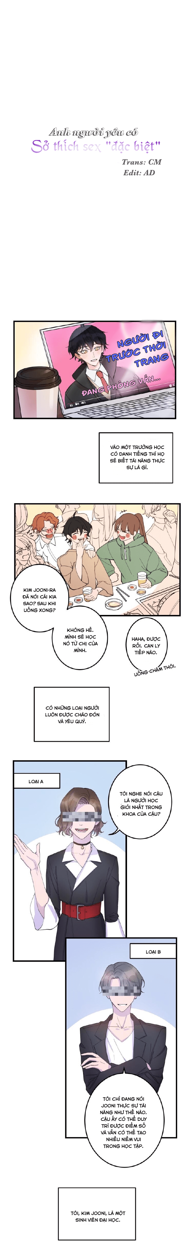 Đọc truyện Anh người yêu có sở thích sex đặc biệt - Chapter 1